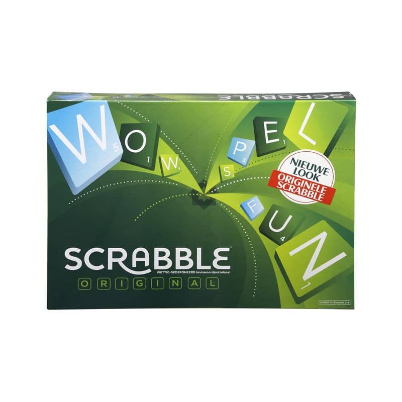 Mattel scrabble het kruiswoordpuzzel spel van