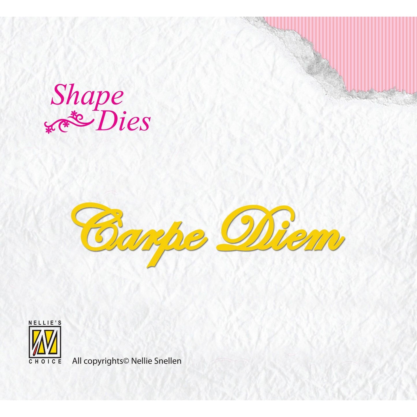 Nellie's choice • shape die tekst carpe diem 2st.