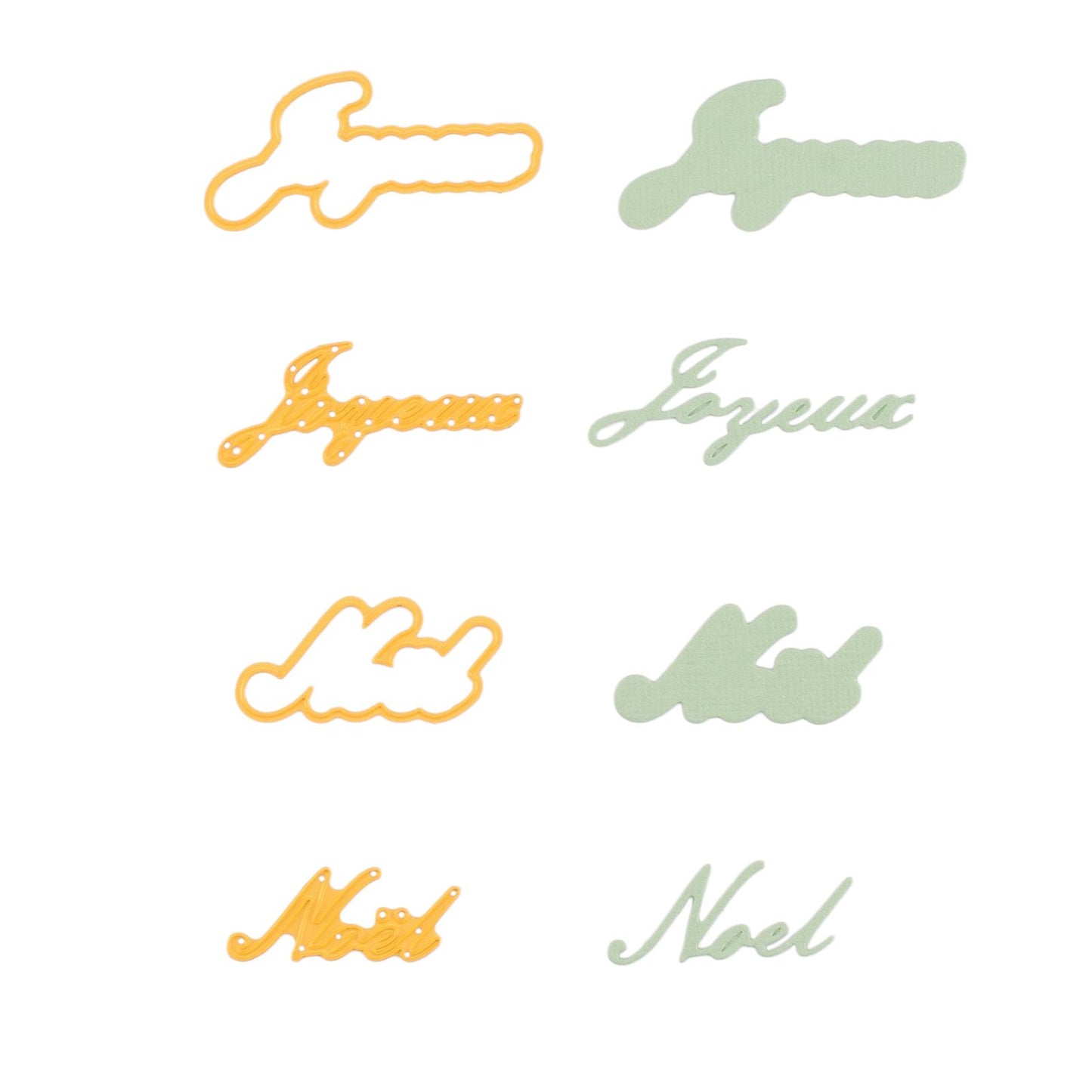 Nellie's choice • shape die tekst joyeux noël 2st.