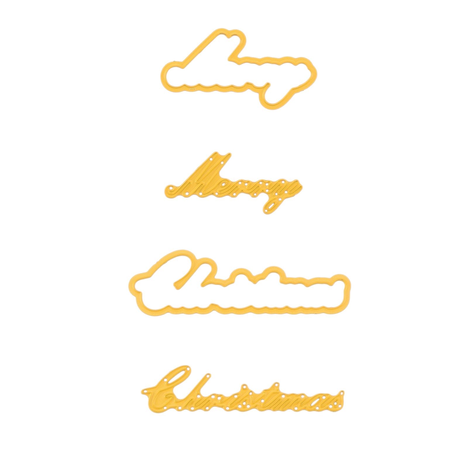 Nellie's choice • shape die tekst merry christmas 2st.