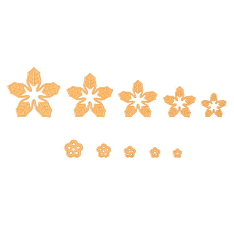 Nellie's choice • shape dies kerstster poinsettia 10st.