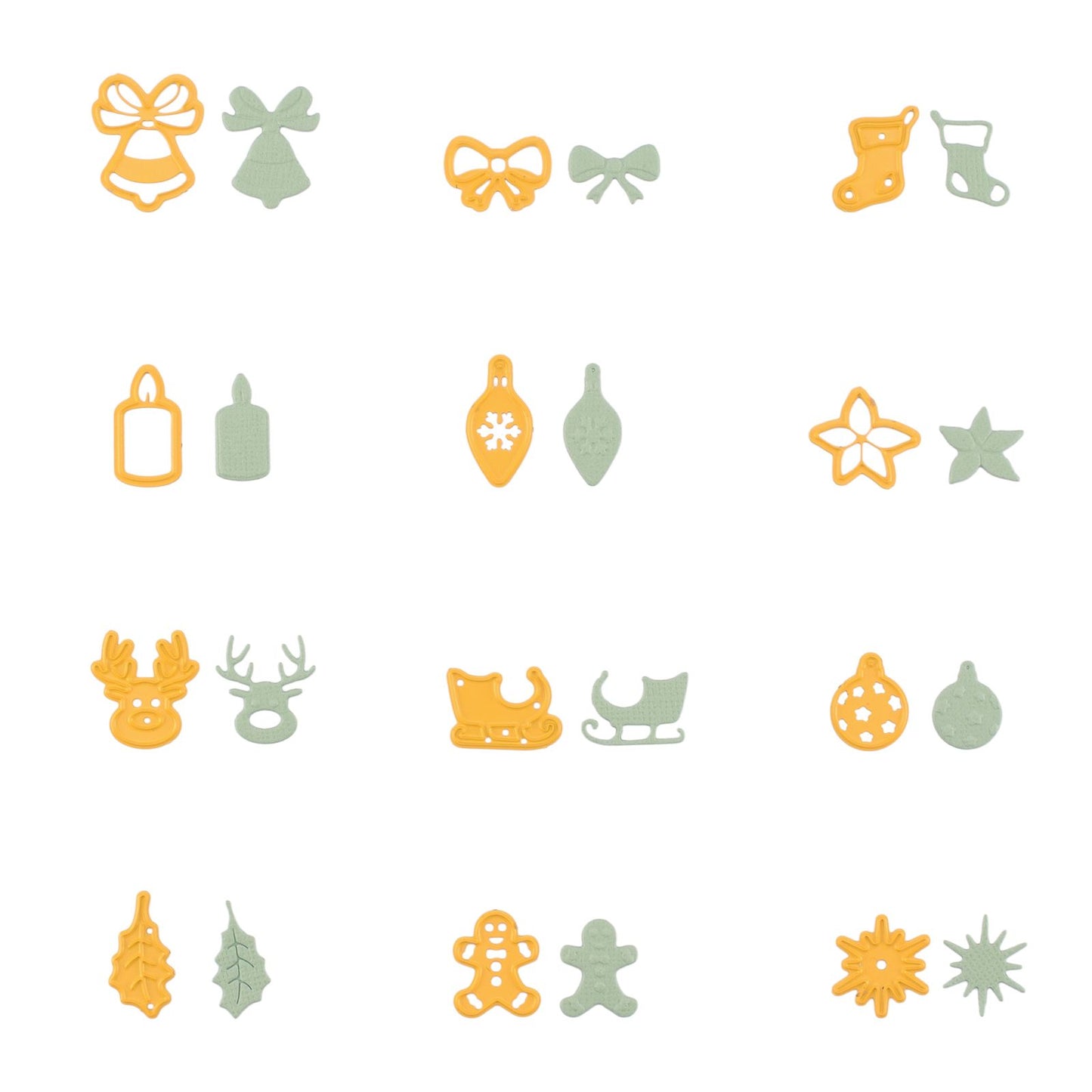 Nellie's choice • shape dies kerstversieringen 12st.