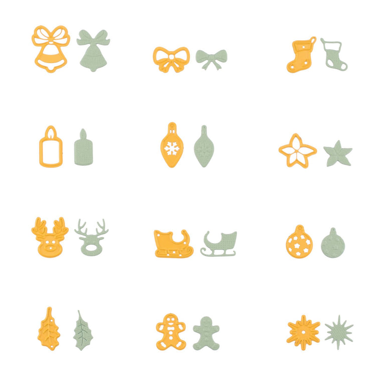 Nellie's choice • shape dies kerstversieringen 12st.