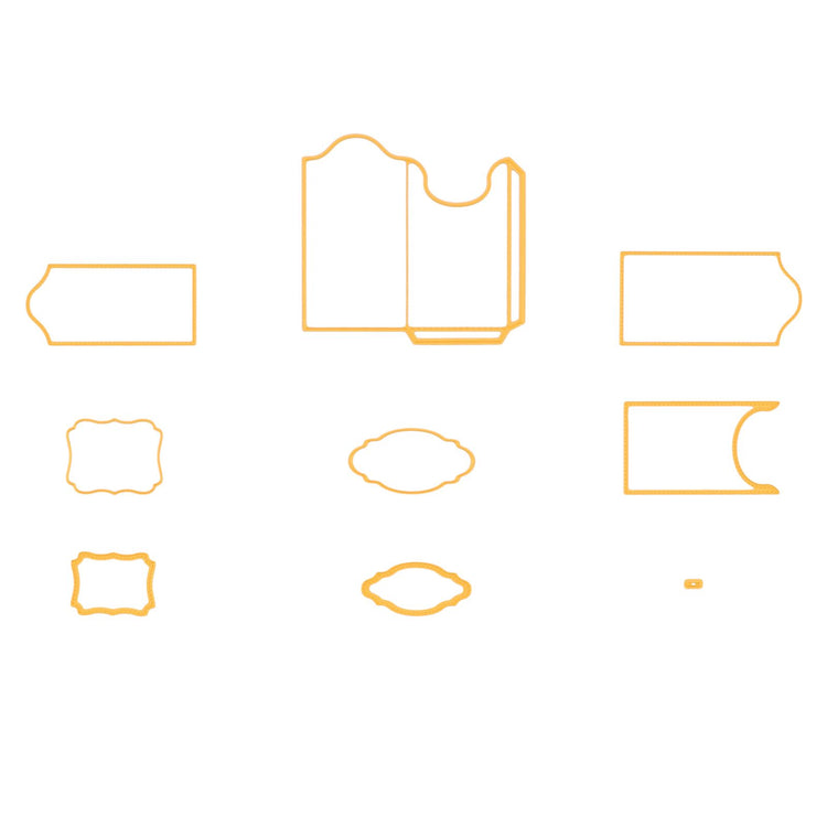 Nellie's choice • shape dies cadeaulabel 8st.