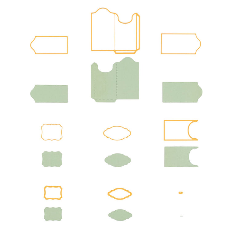 Nellie's choice • shape dies cadeaulabel 8st.