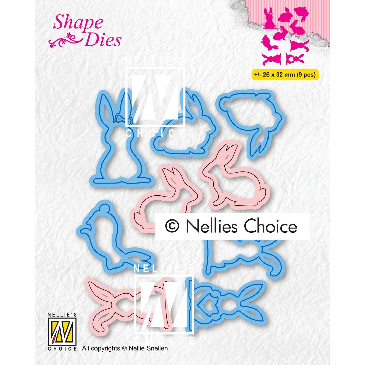 Nellie's choice • shape dies konijnen 9st.