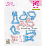 Nellie's choice • shape dies konijnen 9st. - afbeelding 1