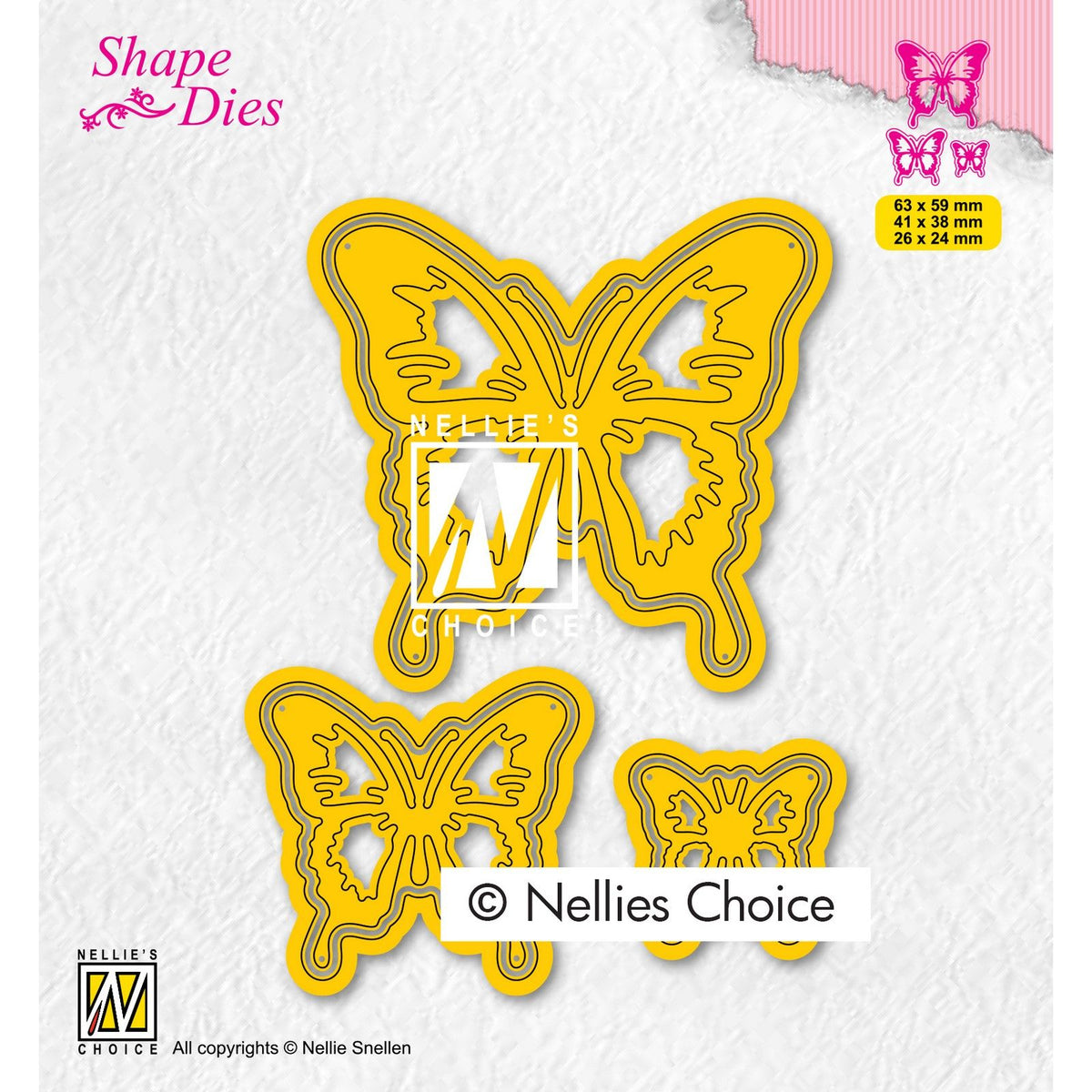 Nellie's choice • shape dies vlinders 3st.