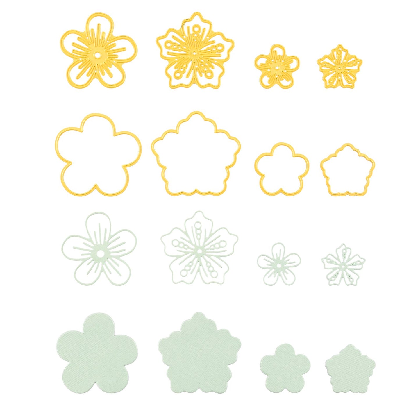 Nellie's choice • shape dies kleine bloemen 4st.