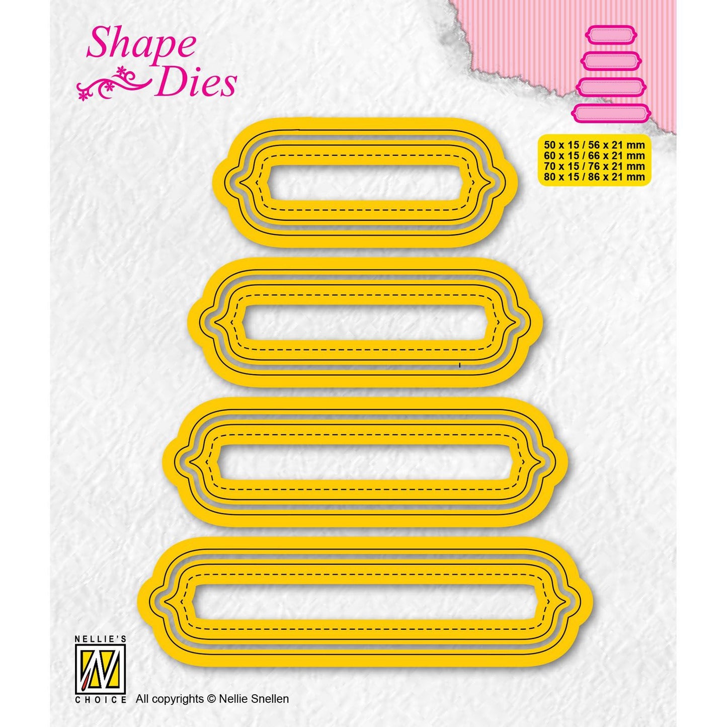 Nellie's choice • shape dies labels 8st.