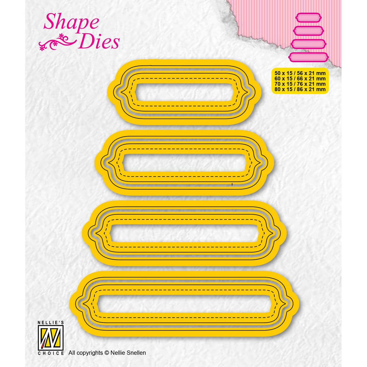 Nellie's choice • shape dies labels 8st.