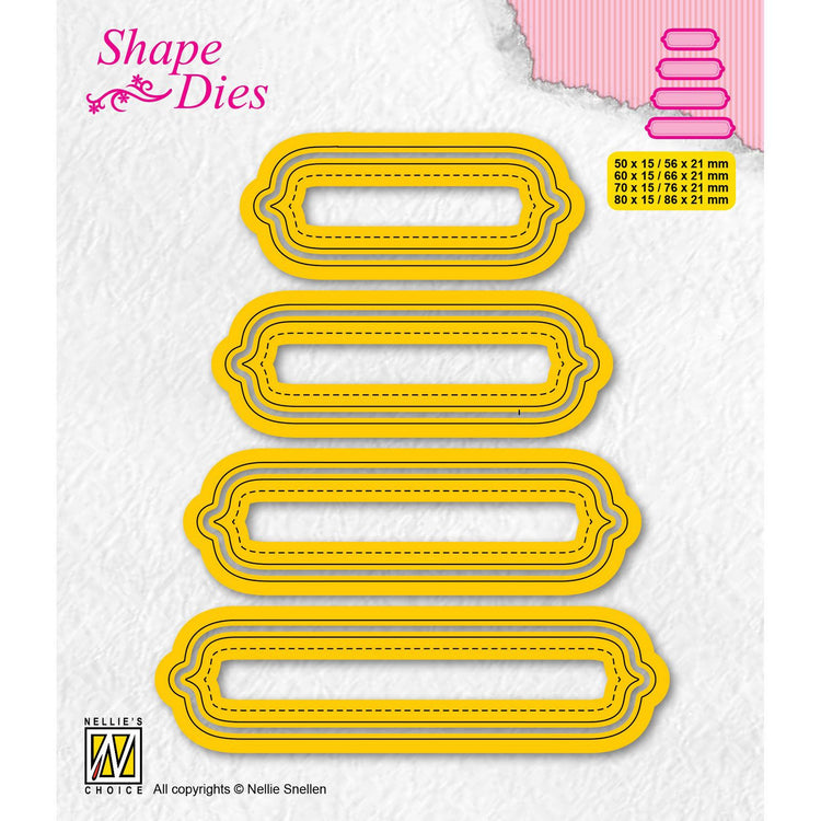 Nellie's choice • shape dies labels 8st.