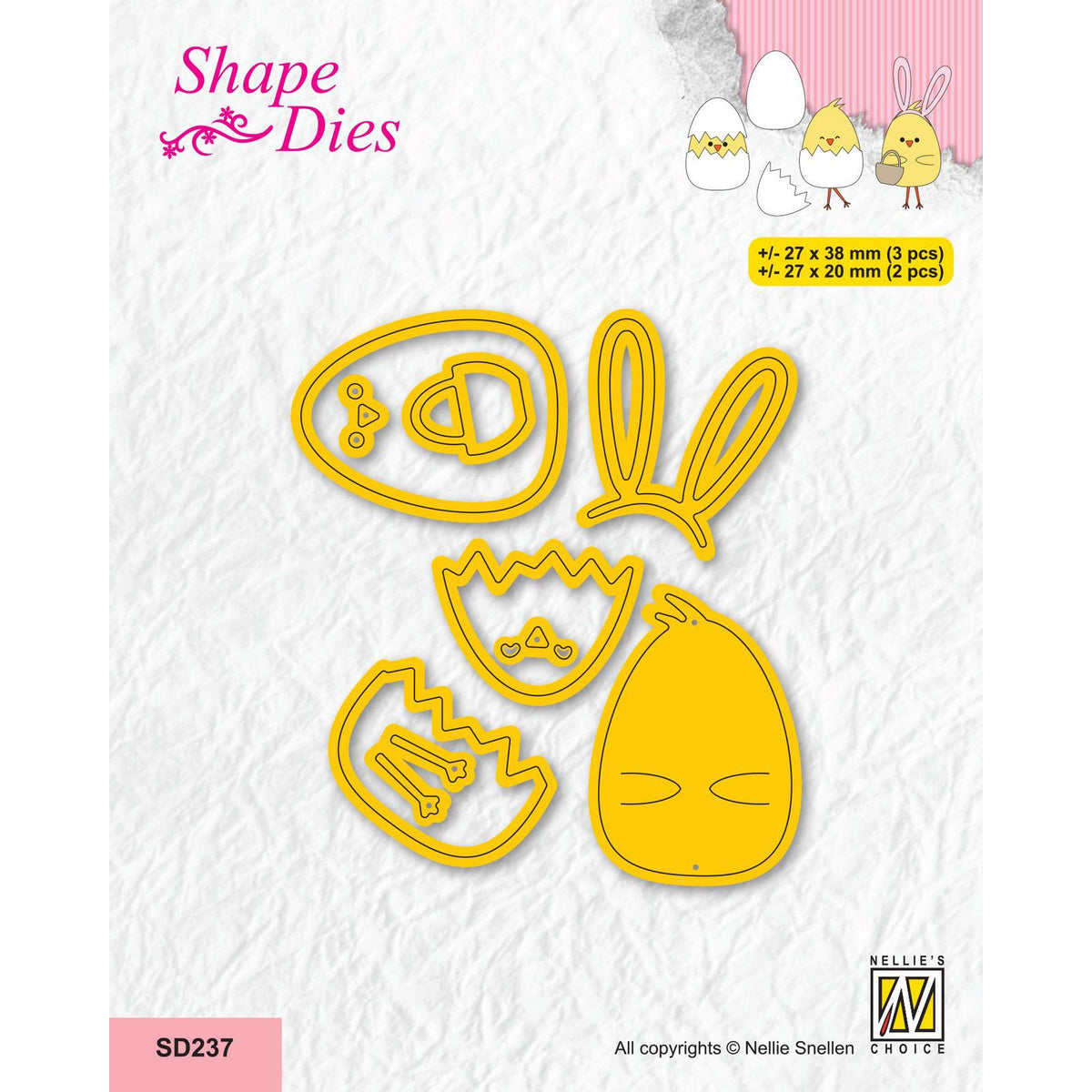 Nellie's choice • shape dies paaskuiken 5st.