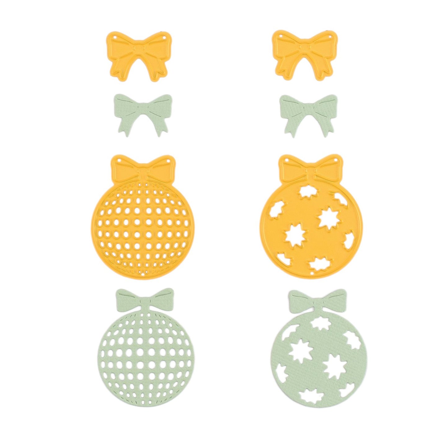 Nellie's choice • shape dies kerstballen strik 4st.