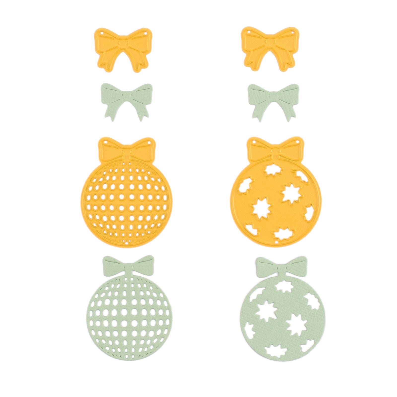 Nellie's choice • shape dies kerstballen strik 4st.