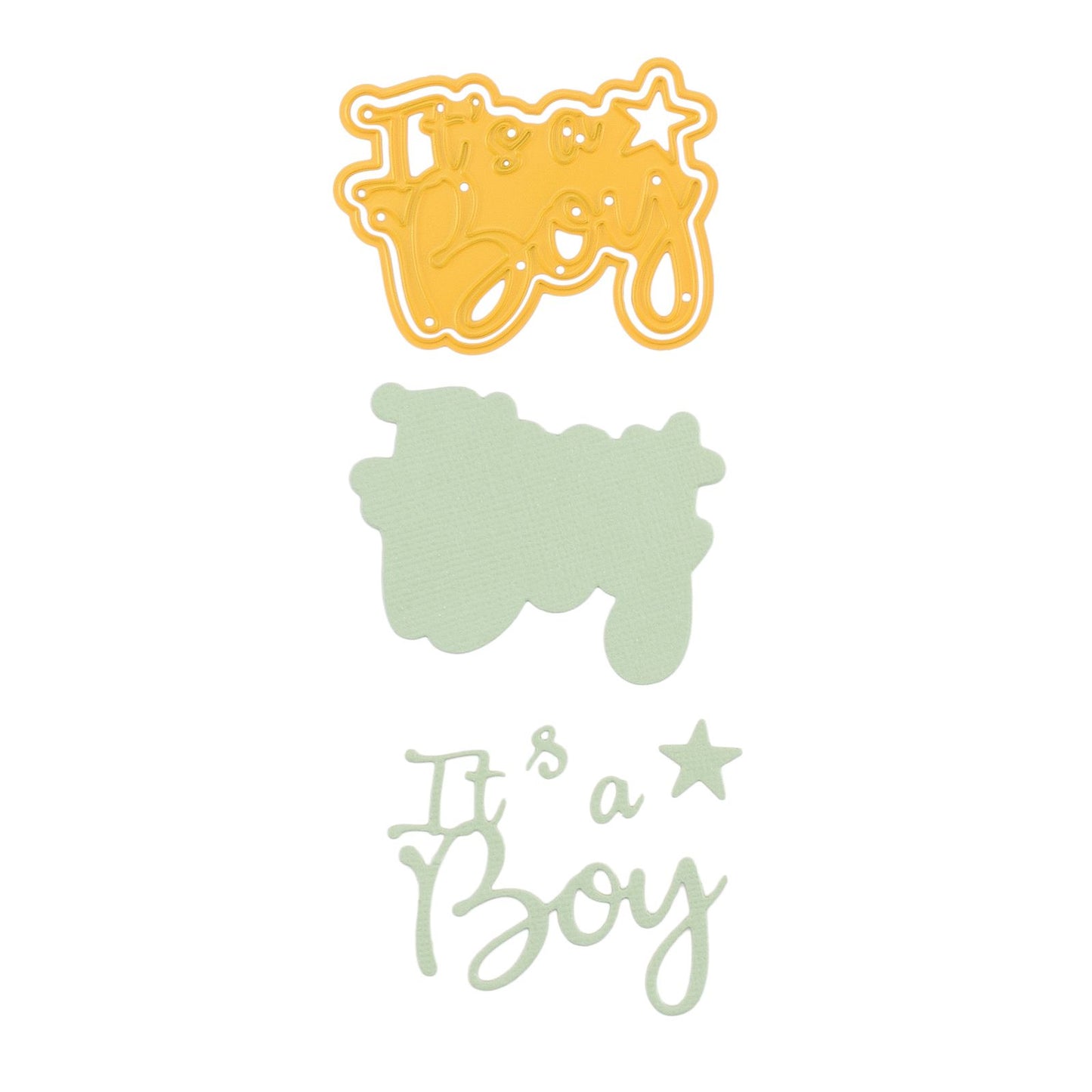 Nellie's choice • shape die tekst it's a boy