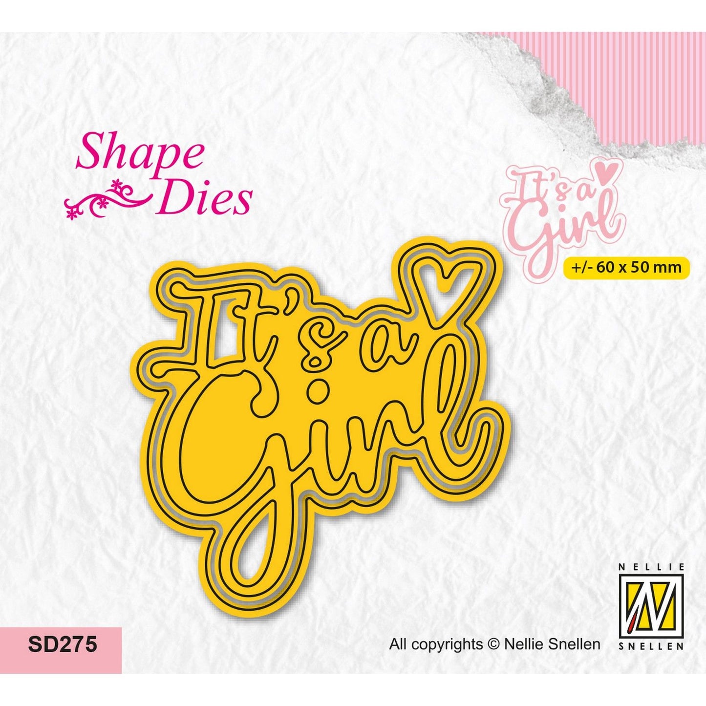 Nellie's choice • shape die tekst it's a girl