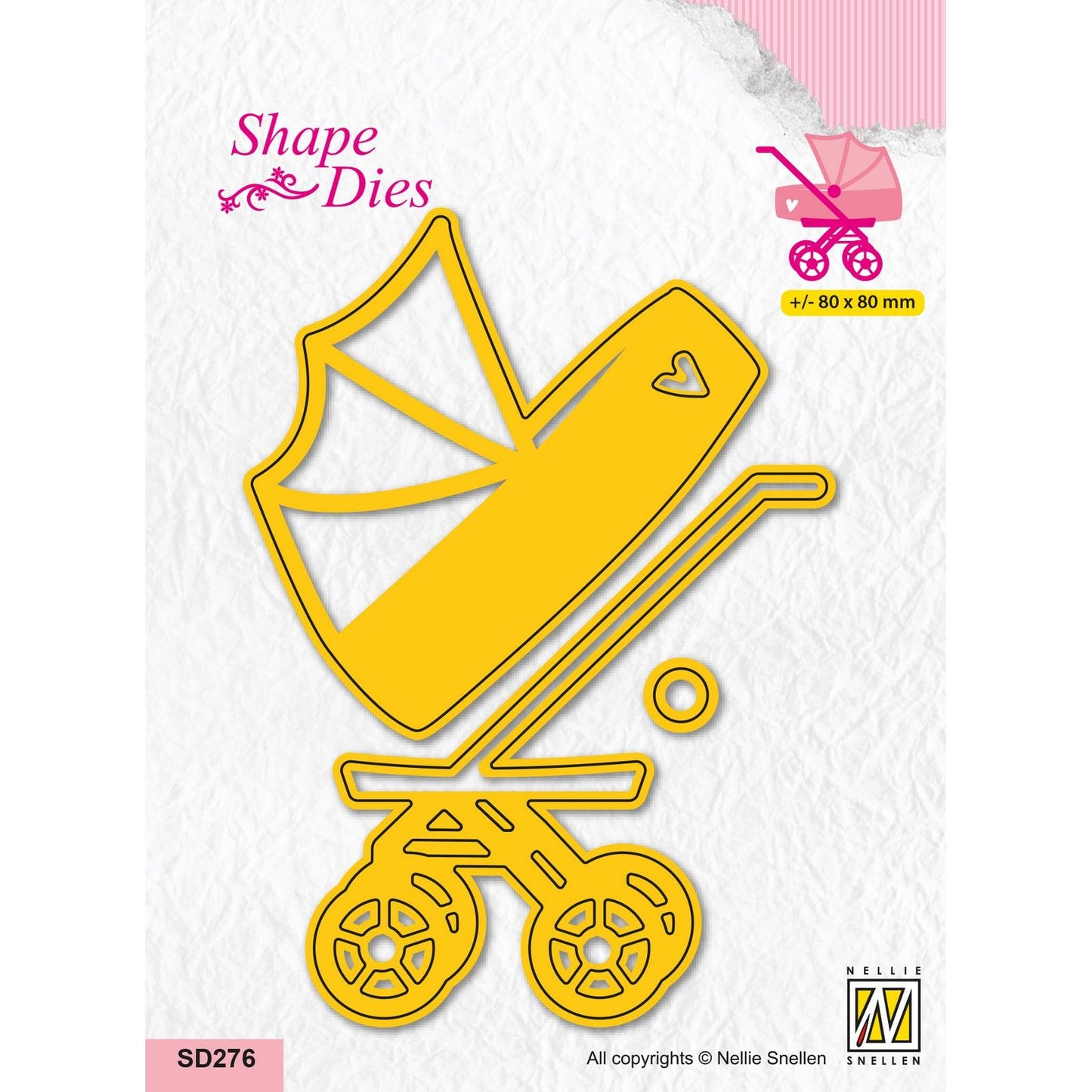 Nellie's choice • stamping dies kinderwagen 3st.