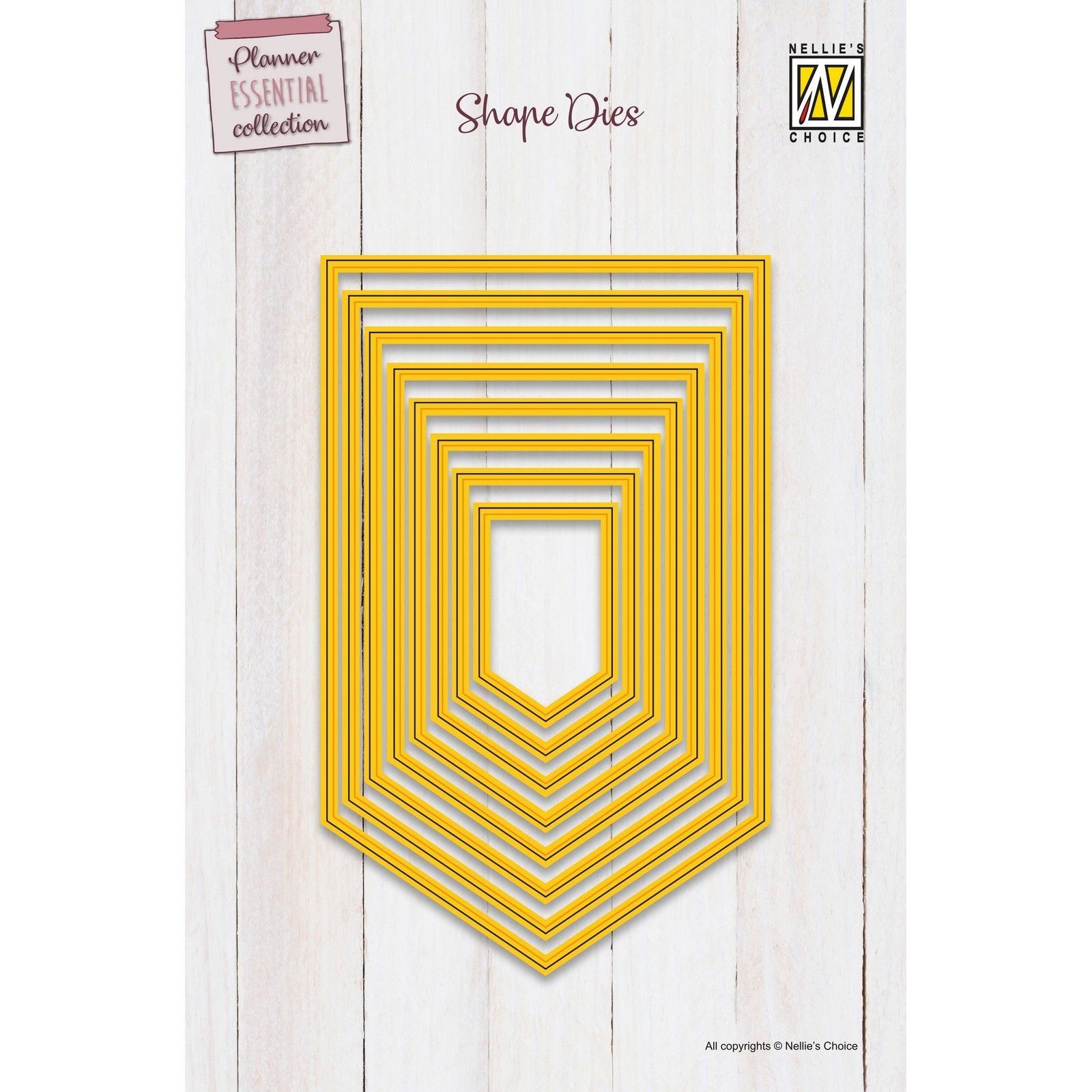 Nellie's choice • shape dies cutting embossing banners 8st.