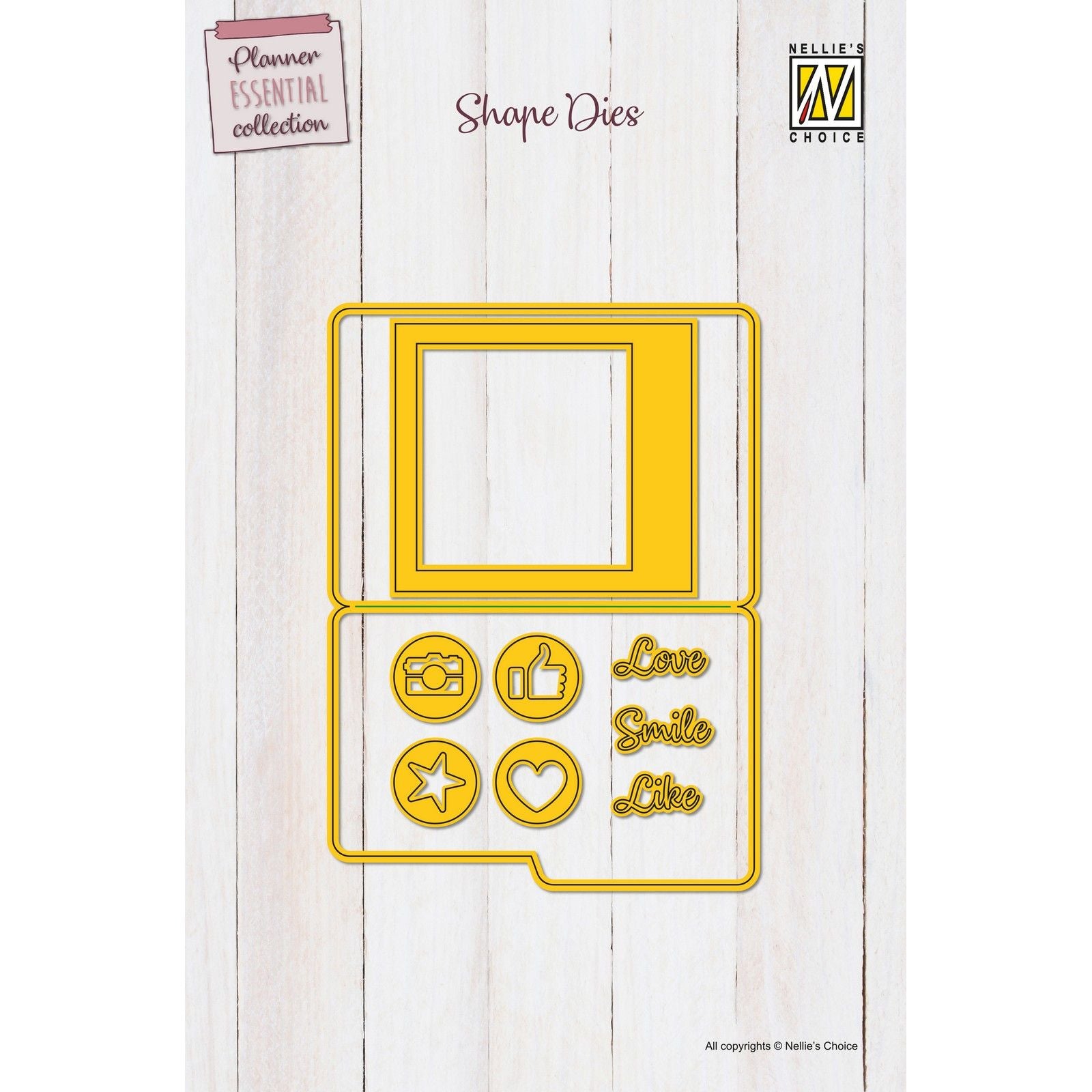 Nellie's choice • planner essentials cutting dies polaroids archives 9st.
