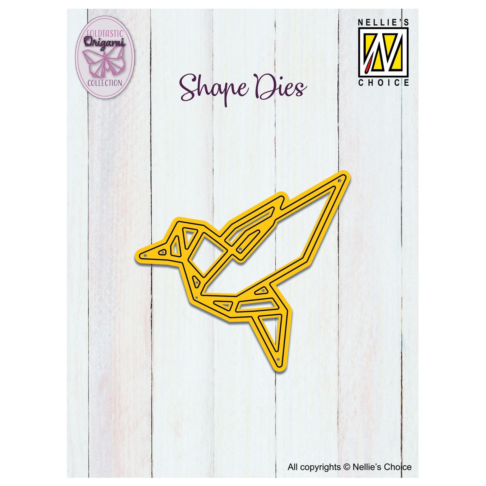 Nellie's choice • shape die origami vogel