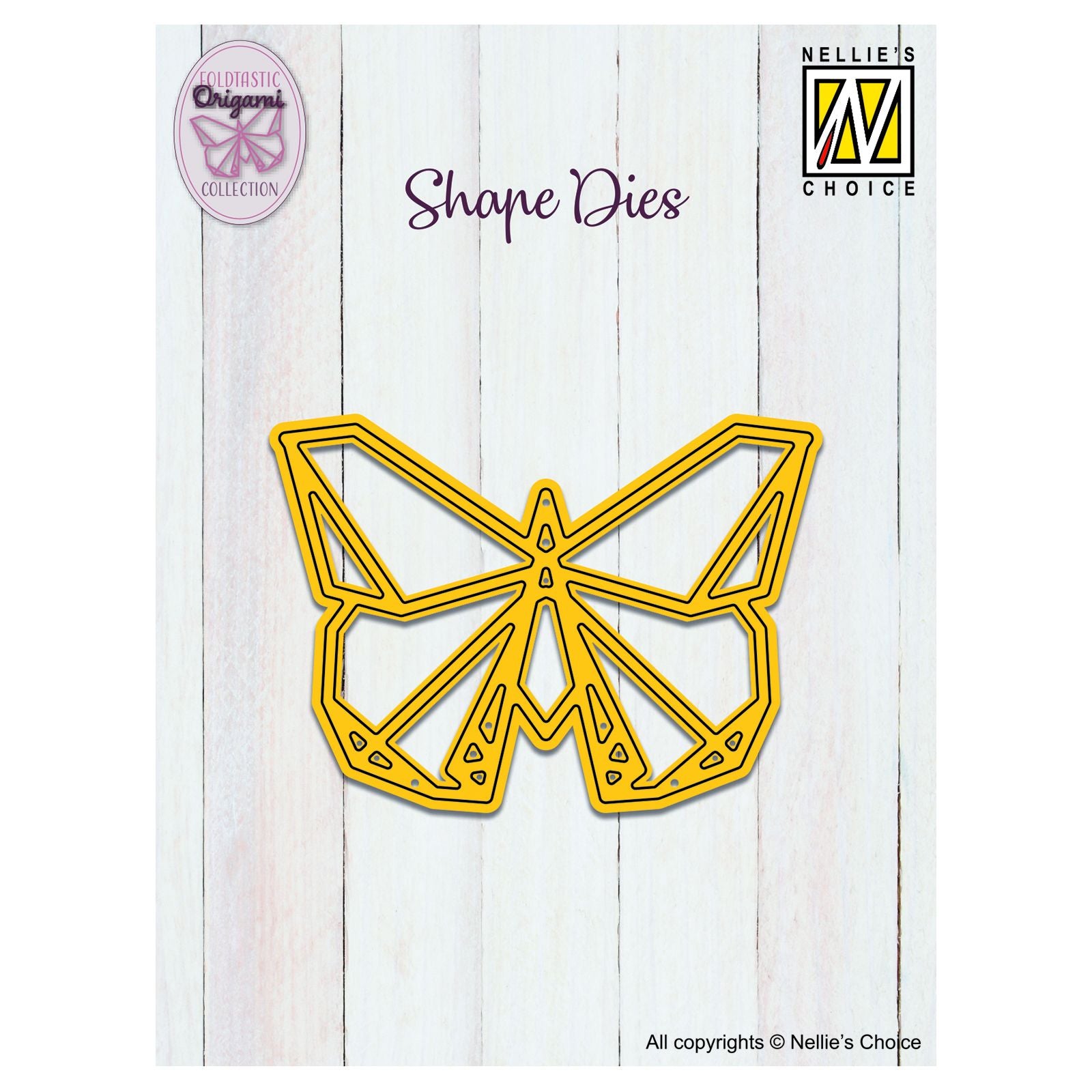 Nellie's choice • shape die origami vlinder
