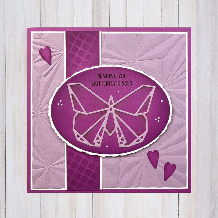 Nellie's choice • shape die origami vlinder
