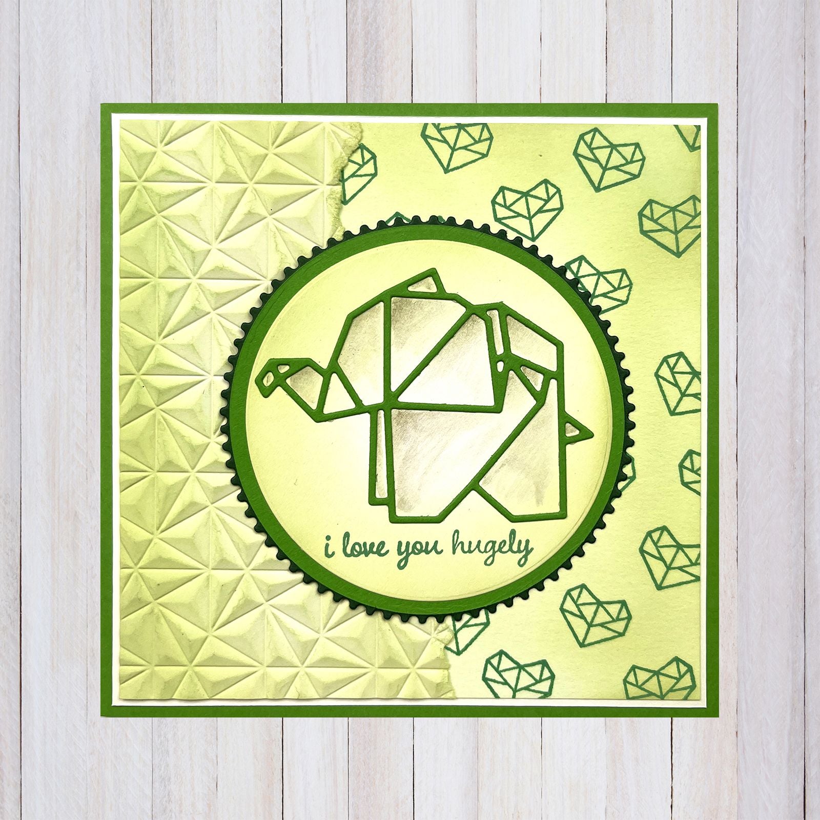 Nellie's choice • shape die origami olifant
