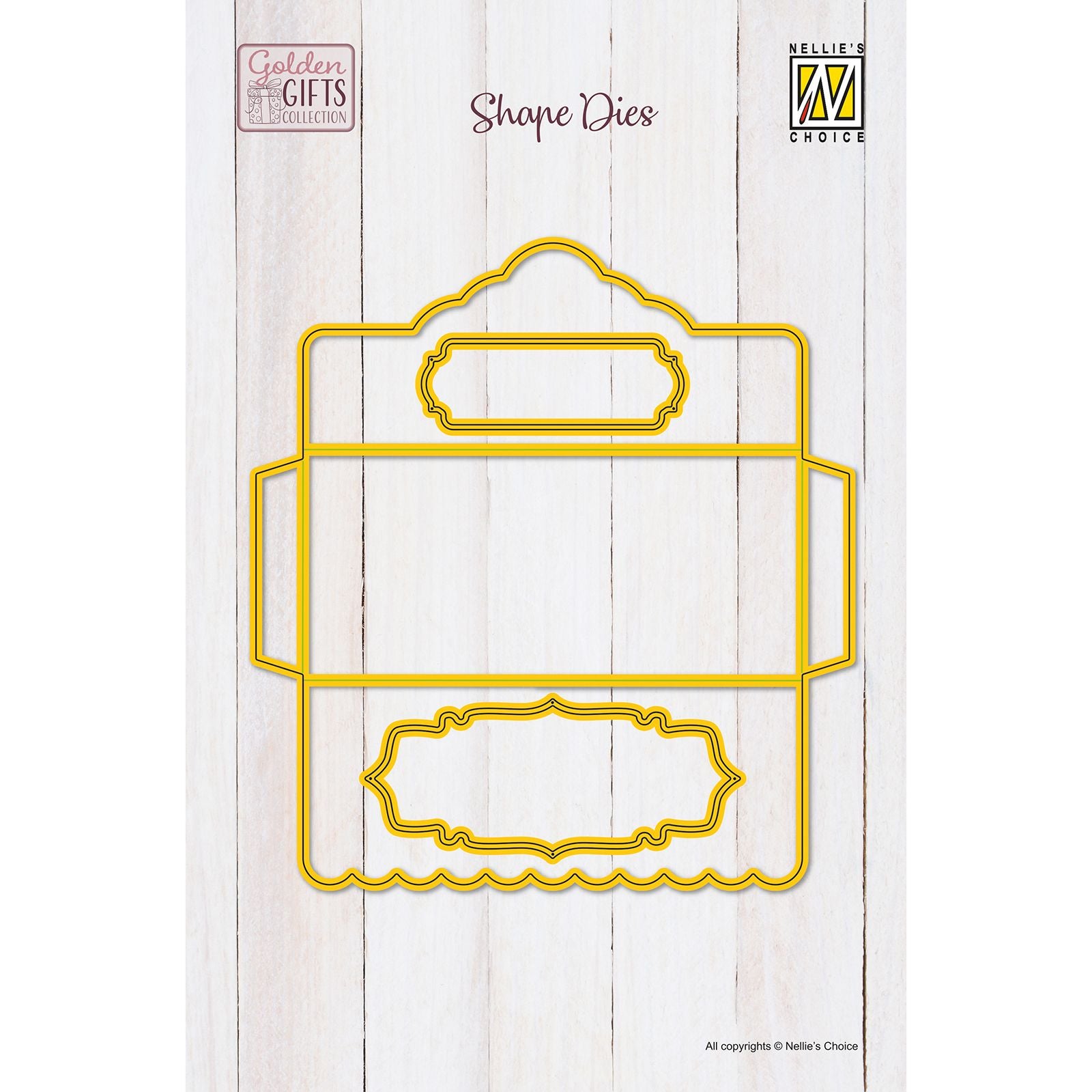 Nellie's choice • shape dies gift envelope 3st.