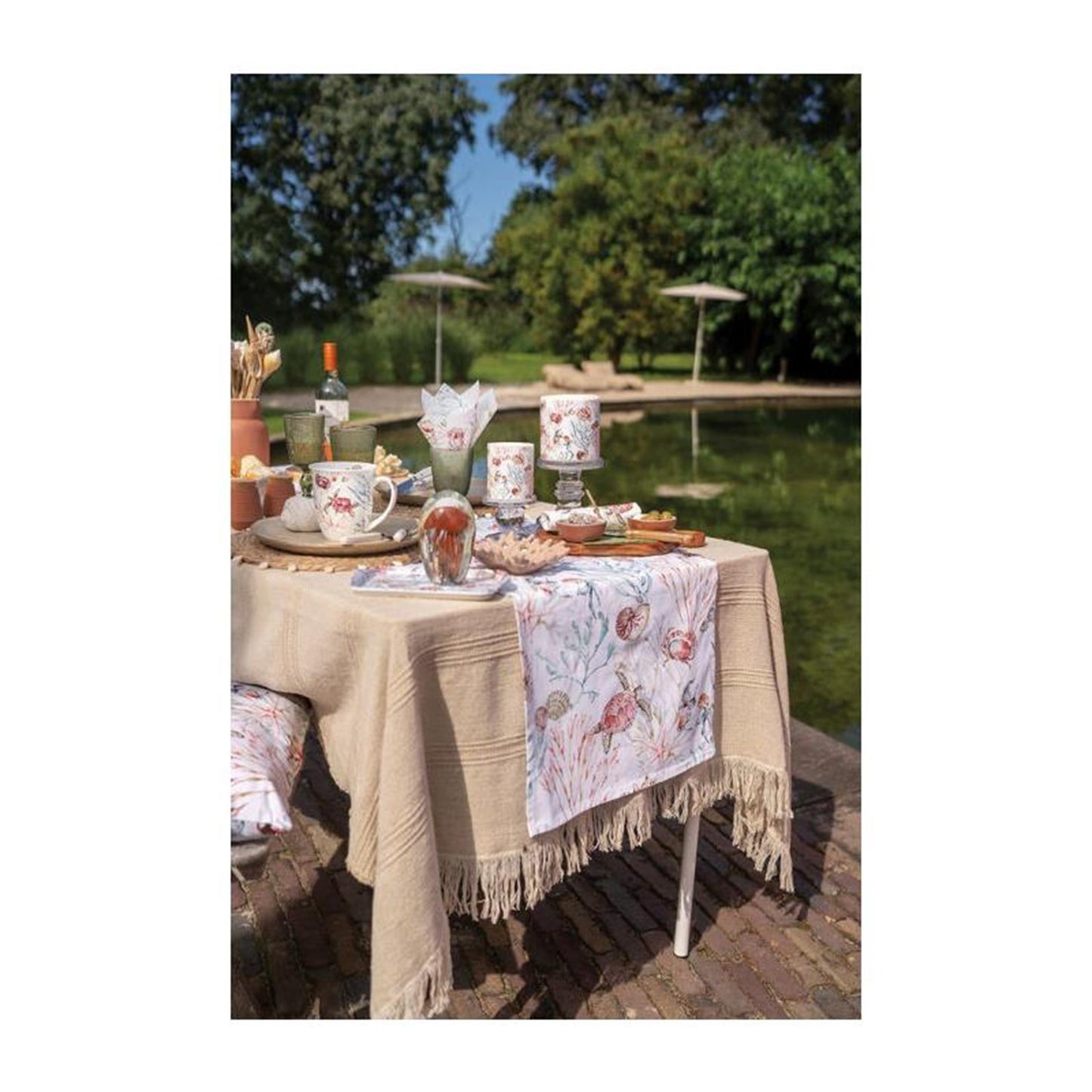 Ambiente tafelloper 40x150cm sea animals