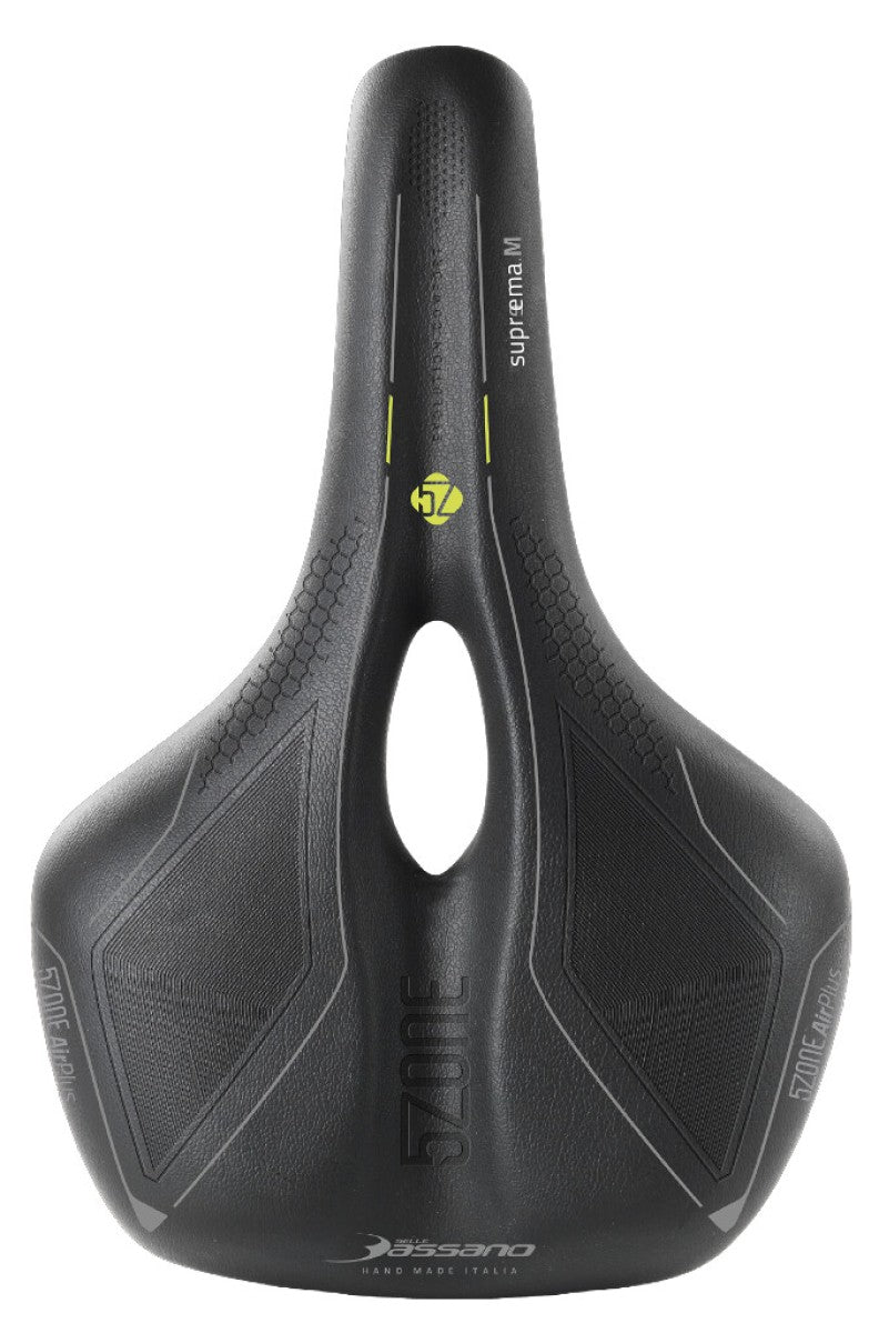 Selle Bassano zadel Suprema 5zone EL heren zwart