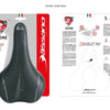 Zadel Selle Bassano Volare M X33 heren - zwart