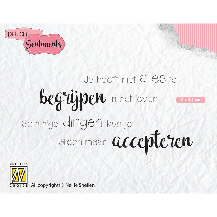Nellie's choice • clear stempel nederlands je hoeft niet alles te begrijpen….