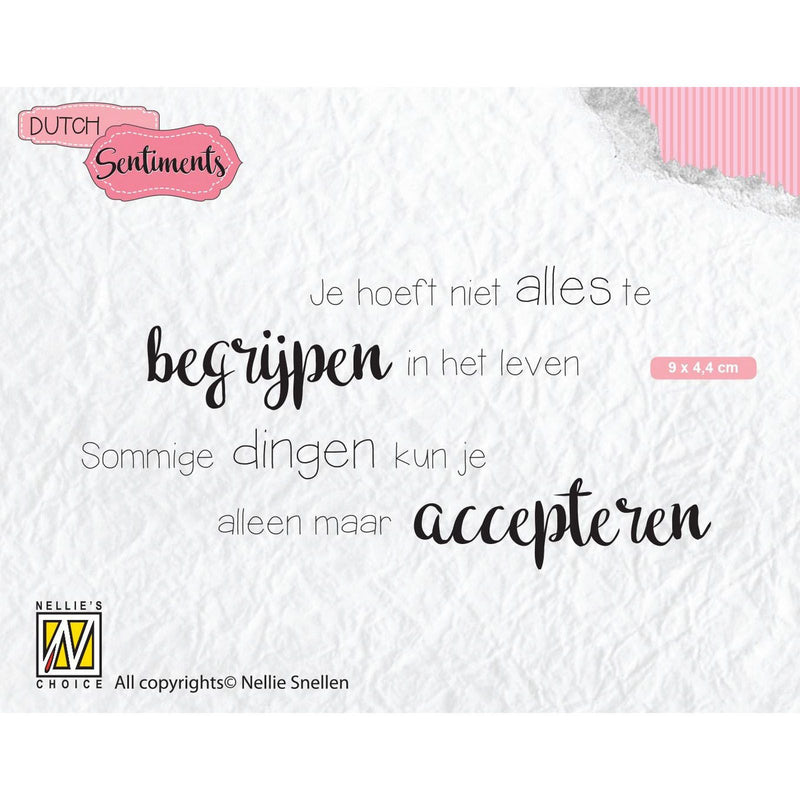 Nellie's choice • clear stempel nederlands je hoeft niet alles te begrijpen….