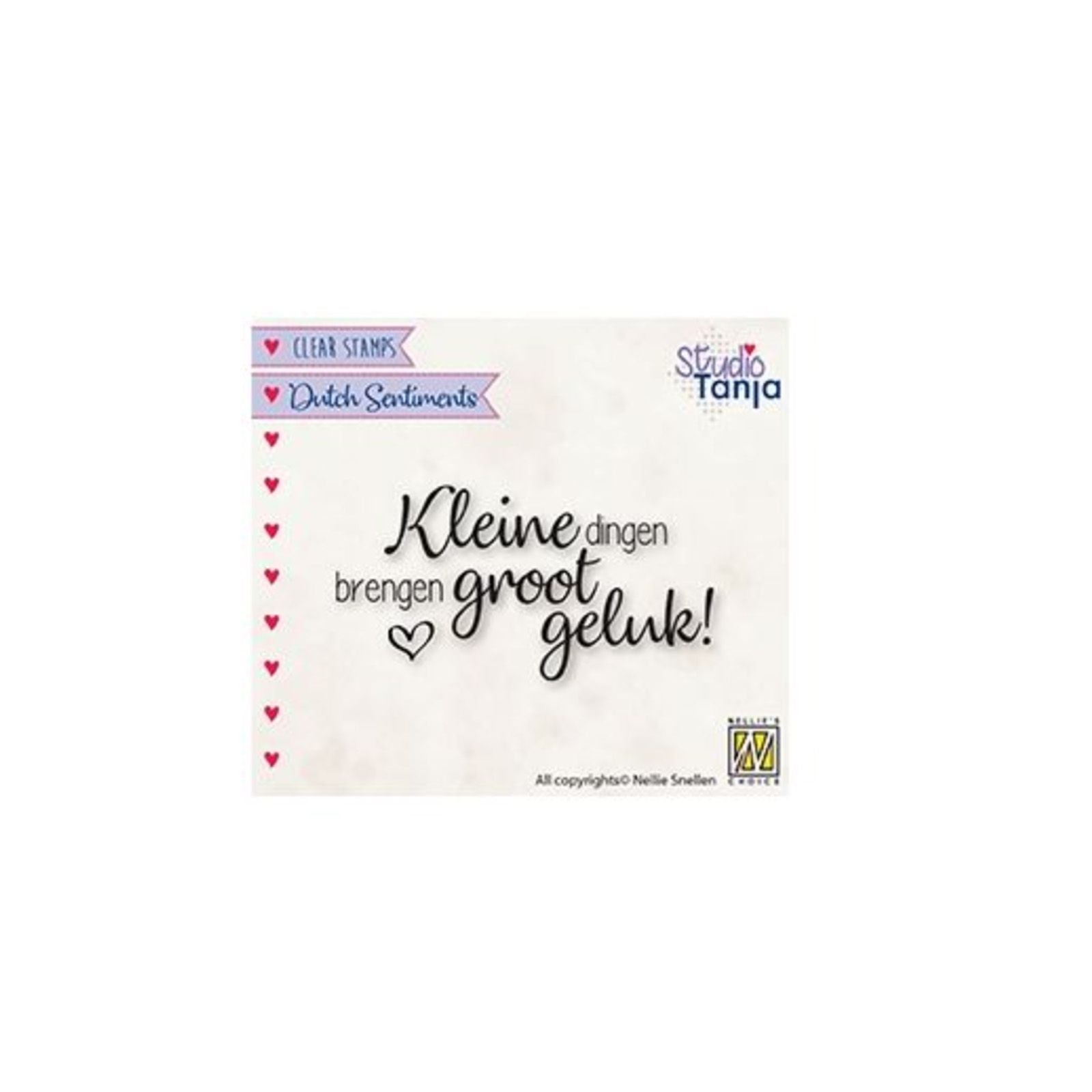 Nellie's choice • clear stempel nederlands kleine dingen brengen groot geluk…