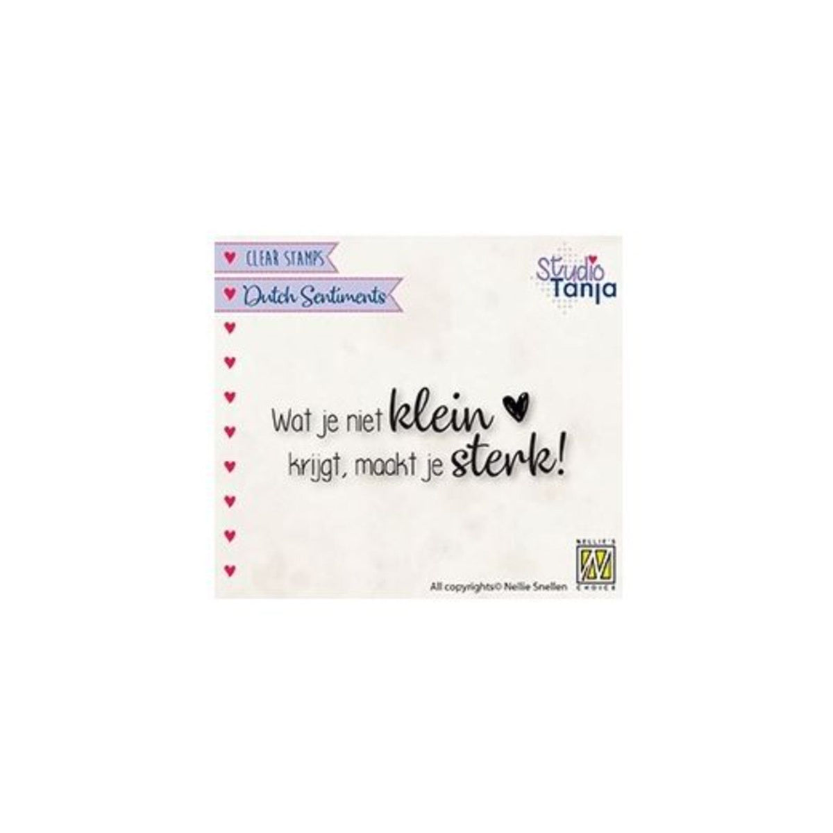 Nellie's choice • clear stempel nederlands wat je niet klein krijgt...