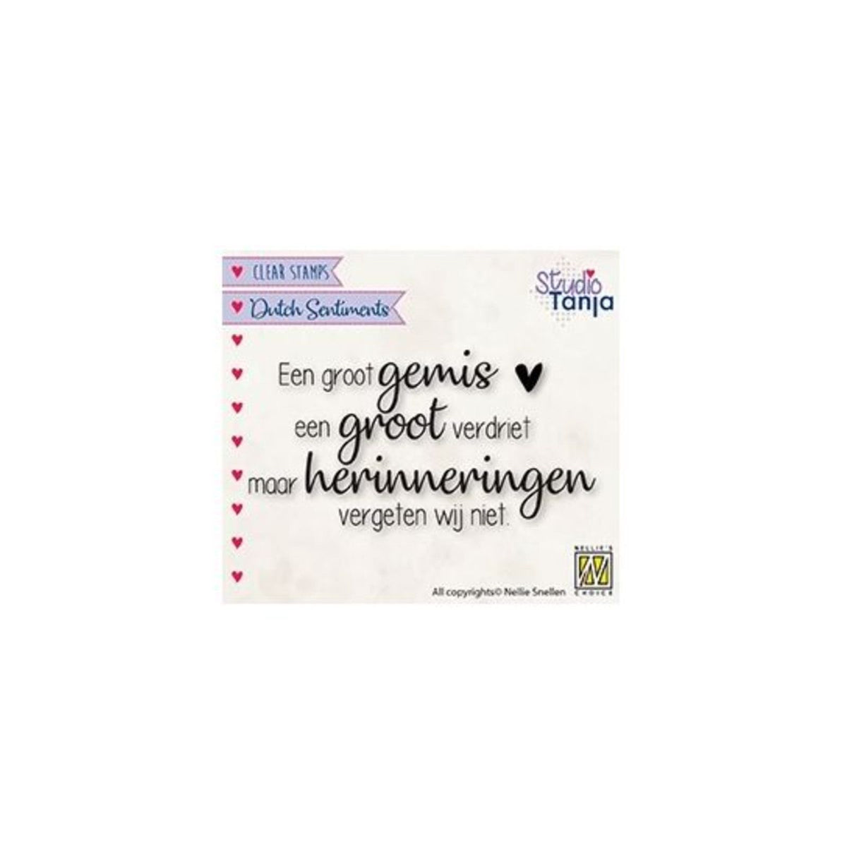 Nellie's choice • clear stempel nederlands een groot gemis een groot verdriet...