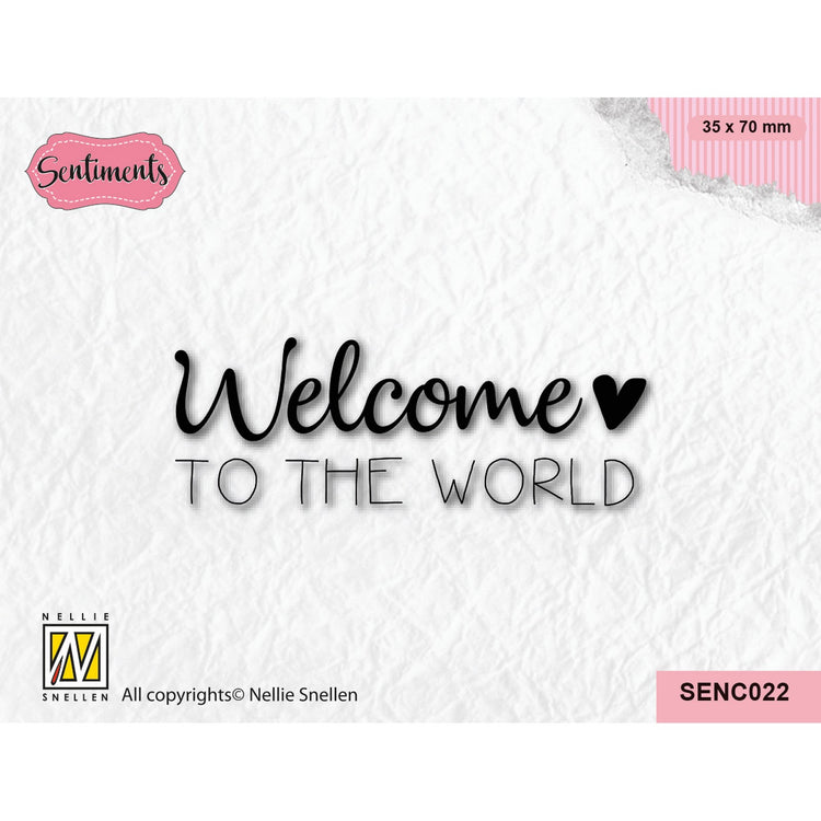 Nellie's choice • clear stamp welcome to the world