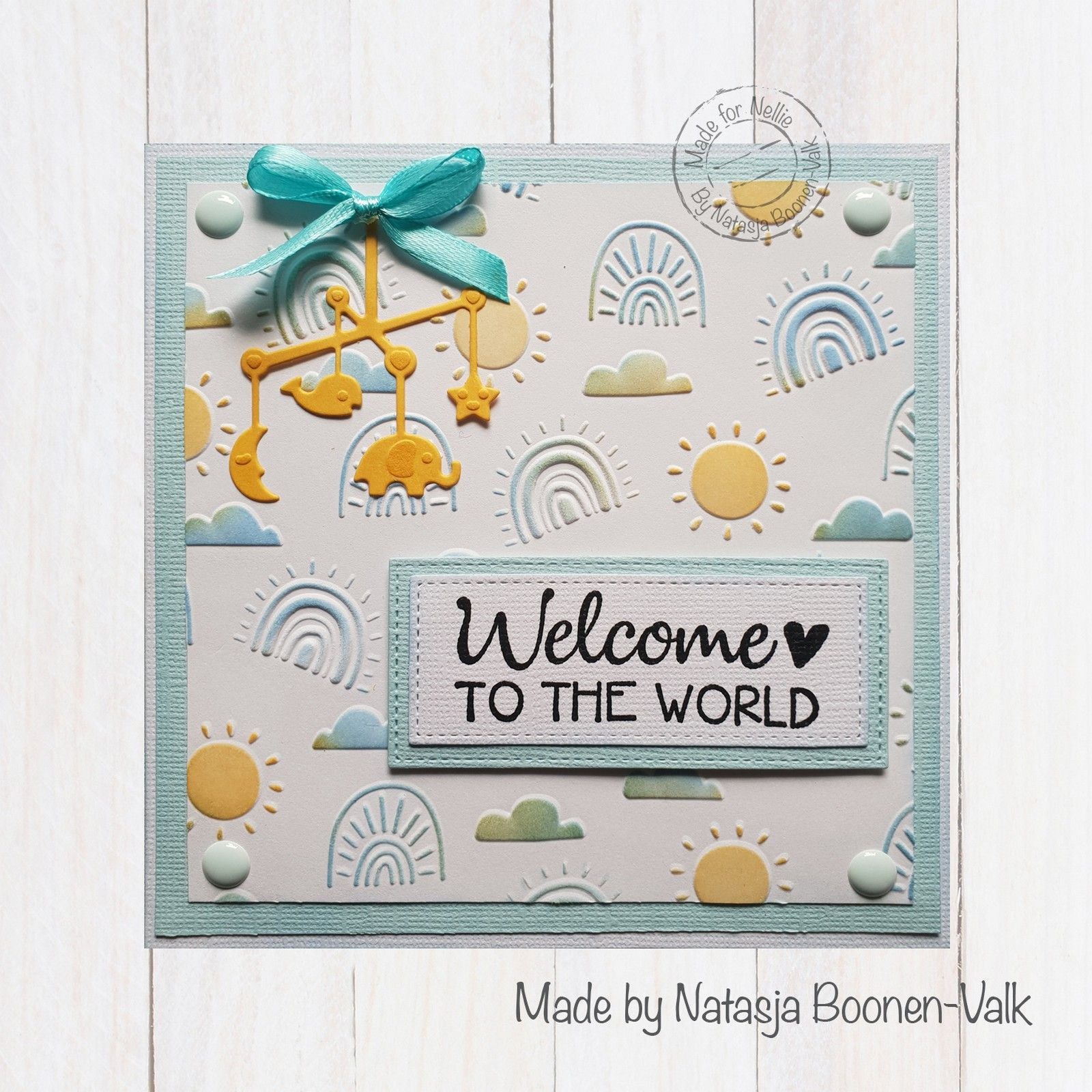 Nellie's choice • clear stamp welcome to the world