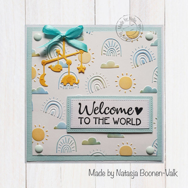 Nellie's choice • clear stamp welcome to the world