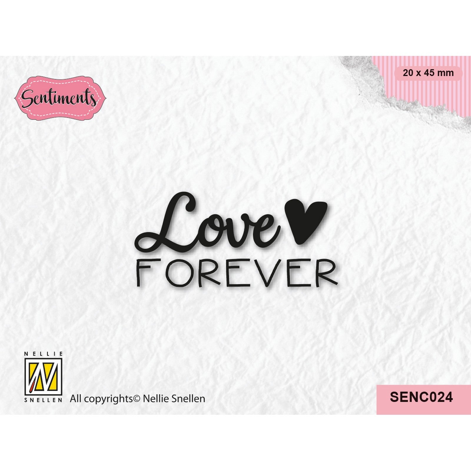 Nellie's choice • clear stamp love forever