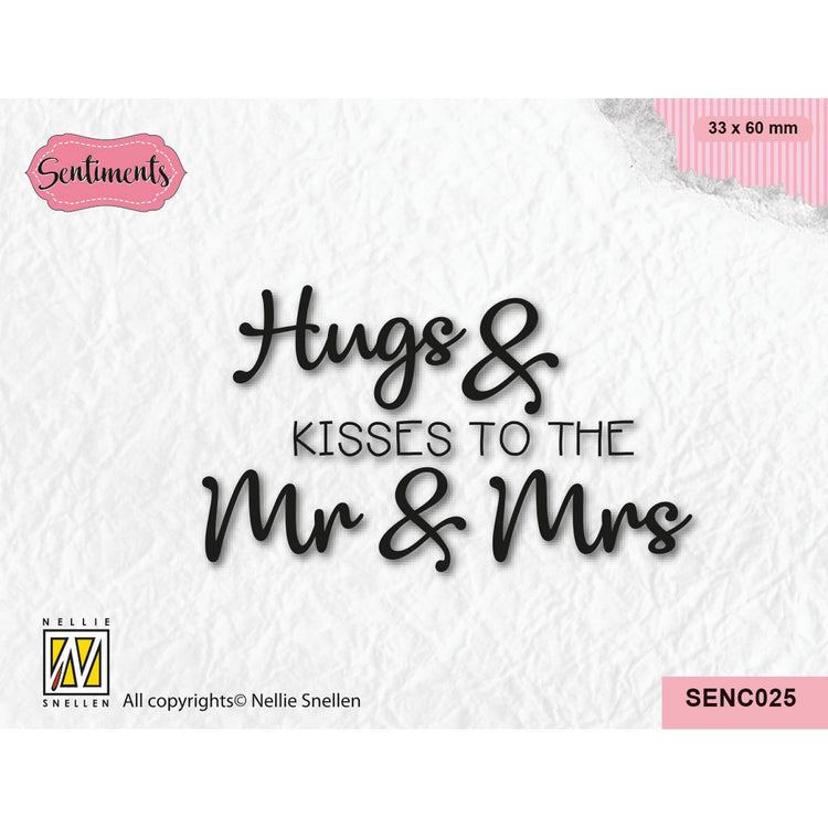Nellie's choice • clear stamp hugs kisses