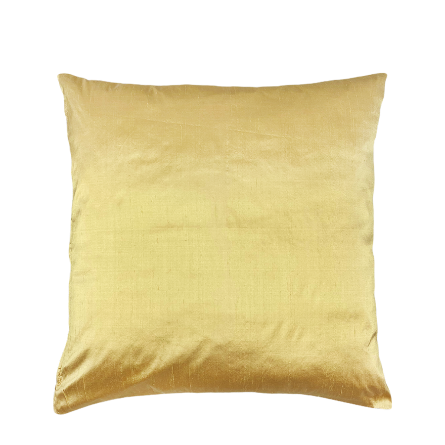 Seq home zijden kussenhoes goud 45x45cm