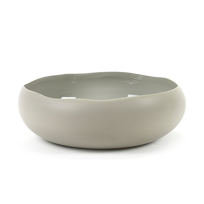 Serax onregelmatige schaal l taupe ø33x11,5cm