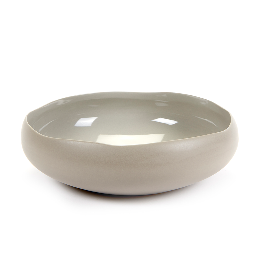 Serax onregelmatige schaal m taupe ø26x8,5cm