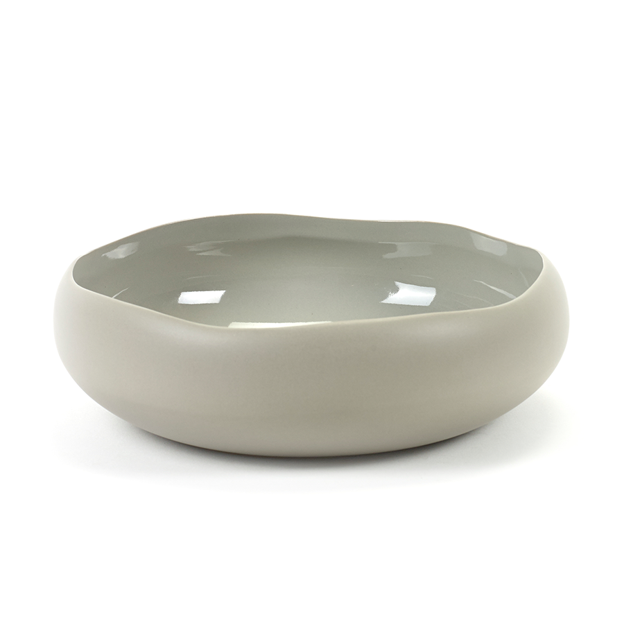 Serax onregelmatige schaal s taupe ø23x7,8cm