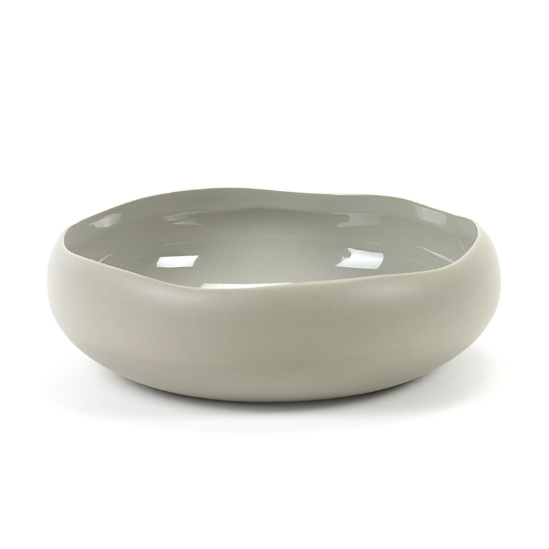 Serax onregelmatige schaal s taupe ø23x7,8cm