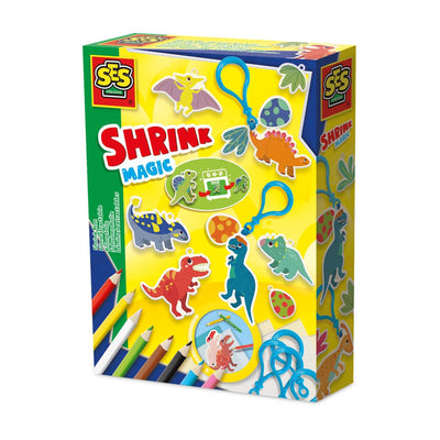 Ses krimpfolie - dino sleutelhangers