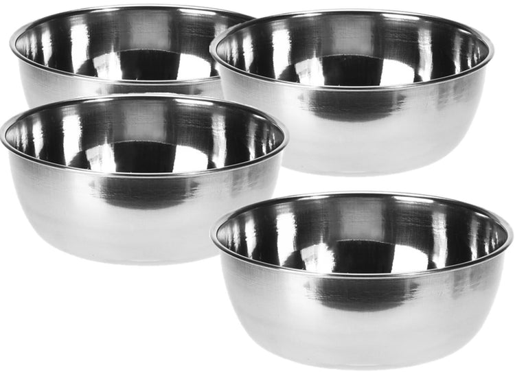 Excellent houseware schalenset rvs 11x4cm set a 4 stuks