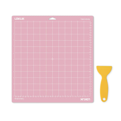 Loklik • snijmat fabric grip 30,5x30,5cm roze 3st.